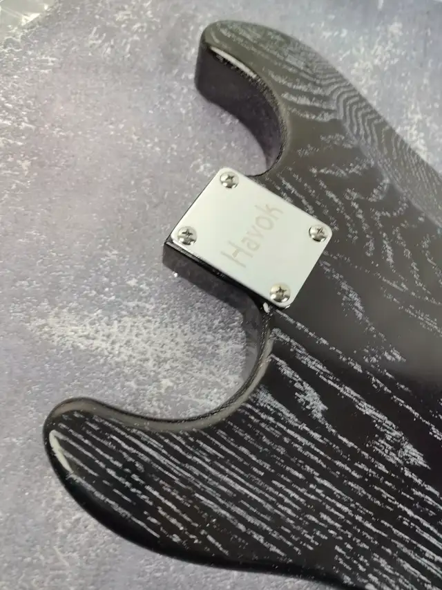 Sand Blasted Black Northern Ash S-Type Guitar Body, SSS Config in Guitars in Hamilton - Image 3