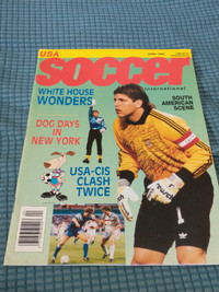 April 1992 USA Soccer International magazine