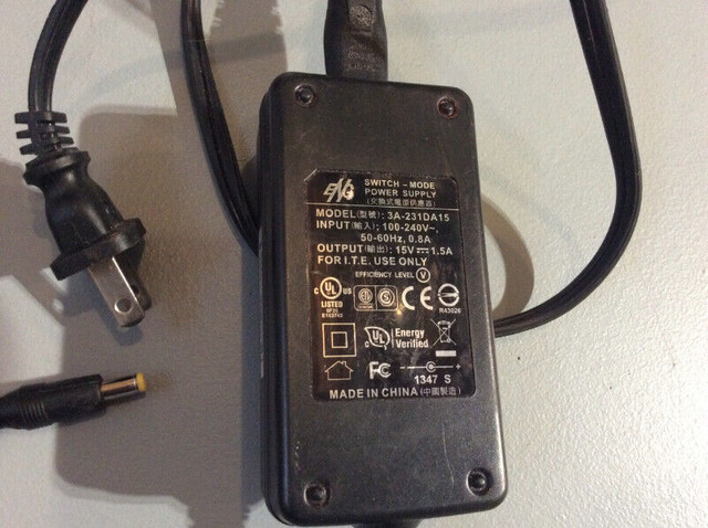 AC Power supply ENG model 3A-231DA15   15 volt in General Electronics in Ottawa - Image 2