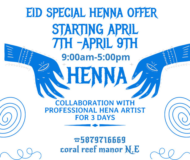 Eid special deals from  professional Henna  artist in Events in Calgary