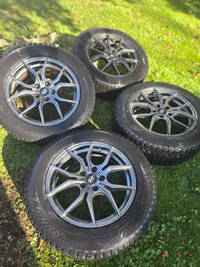 Selling a stunning and a sharp looking set of rims and gislaved winter tires. With studded feature....