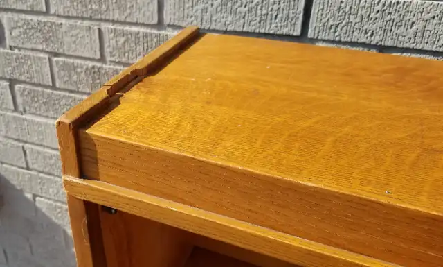 Prestonia barrister bookcase gold 3 tier 4 part gold oak no door in Bookcases & Shelving Units in Ottawa - Image 6