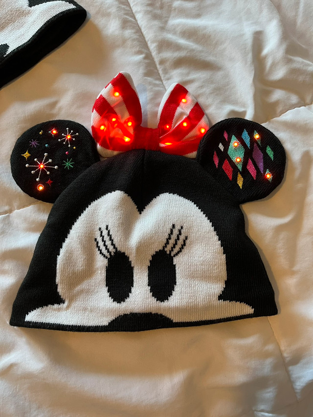 Disney Minnie Mouse Light-Up Knit Holiday Ear Hat in Other in Cole Harbour