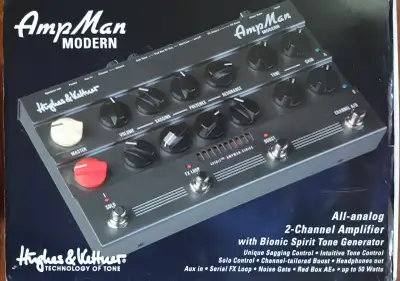 Hughes & Kettner AmpMan Modern Preamp Guitar Amplifier Pedal, View more