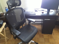 Office desk and chair for sale.