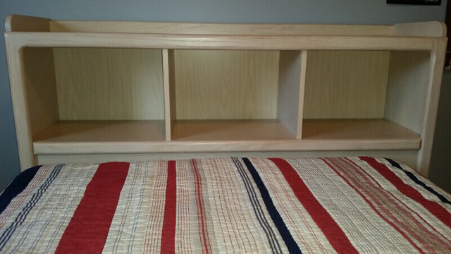 Stanley Furniture - Bookcase Storage Bed - Natural Washed Finish in Beds & Mattresses in Markham / York Region - Image 3