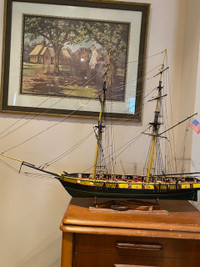 Large Wooden Model Ship - Assembled - North York