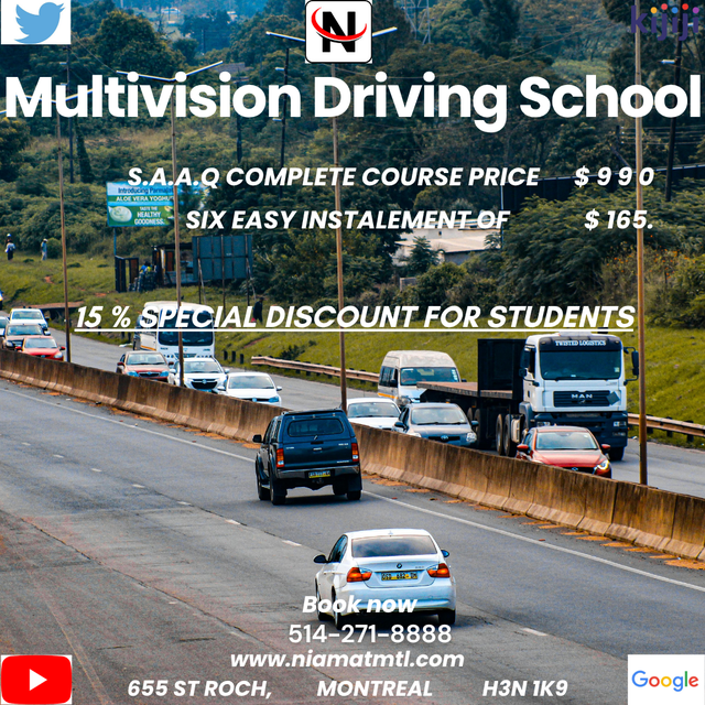 CLASS-5, CAR, FULL DRIVING COURSE WITH S.A.A.Q DRIVING SCHOOL