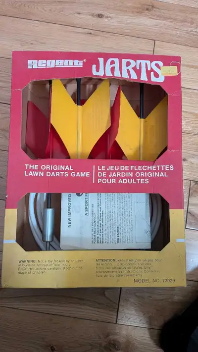 Vintage 1970s Regent Jarts Lawn Darts Set (Collectible), View more