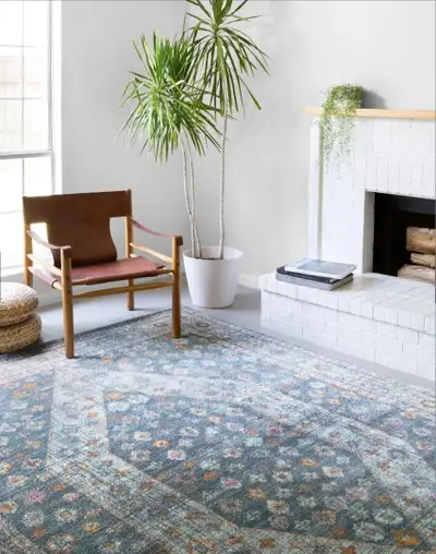 Blue Trurkish Area Rug, View more