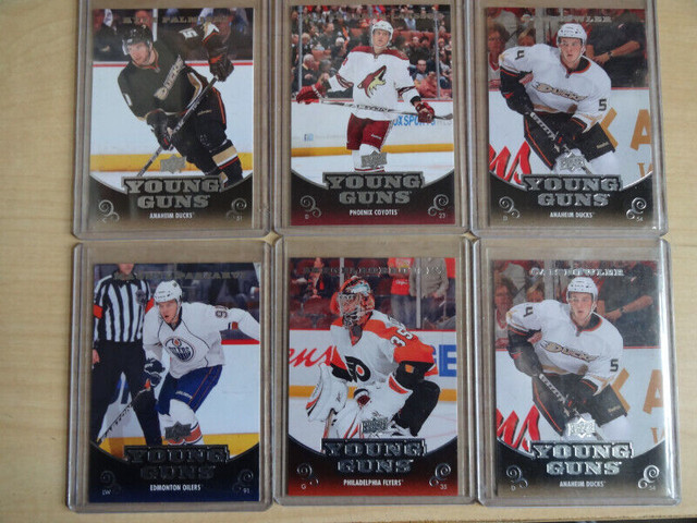 10-11 upper deck young guns 1 & 2 series please see list in Arts & Collectibles in City of Toronto