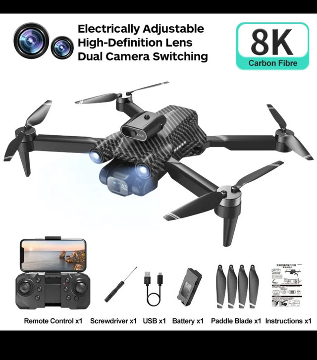 Mini Drone carbon fiber with camera aerial photography drone wit in Hobbies & Crafts in London - Image 2