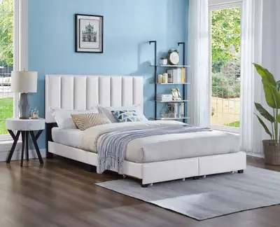 Modern Upholstered Storage Bed Frame | Double, Queen & King, View more
