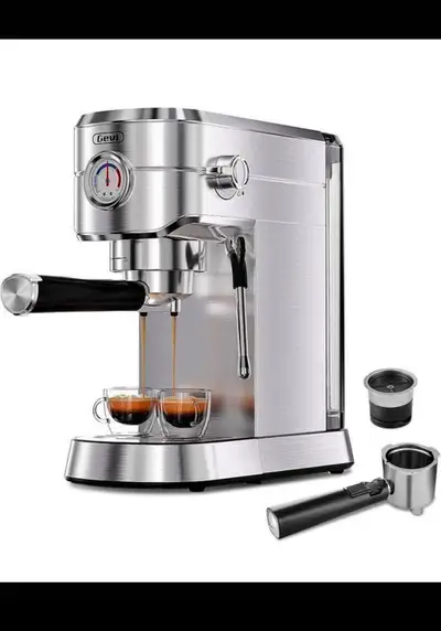Gevi Espresso Maker 20 Bar with Capsules Portafilter, View more