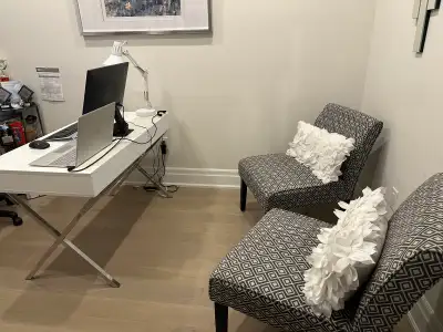 Office Desk & Accent chairs, View more