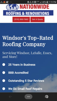 Roofing/ siding/soffit/ chimney repairs shingle & flats