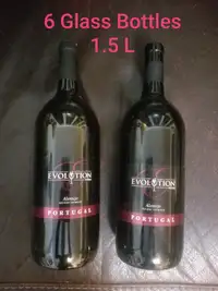 Glass wine bottles 1.5L