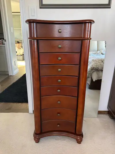 Elegant Jewelry Armoire: Room for All Your Treasures only $50 ! (must pick up) Keep your jewelry, ke...