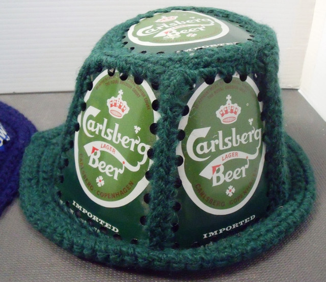 2 BEER TIN CAN CROCHETED HATS in Other in Lethbridge - Image 2