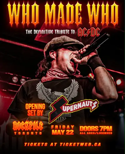 Supernauts Tribute to Black Sabbath with WHO MADE WHO May22nd, View more
