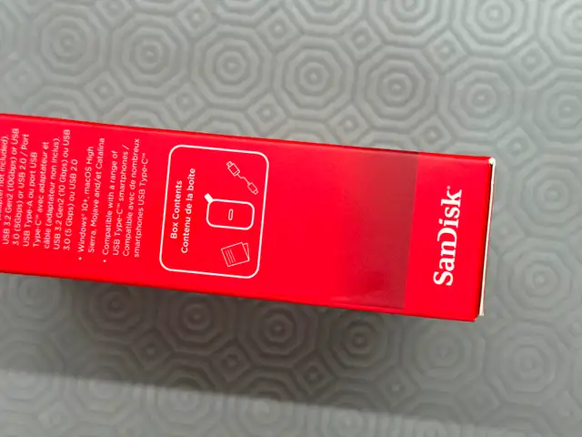 SanDisk 1TB Portable SSD USB 3.2 - New Sealed604123326108160005