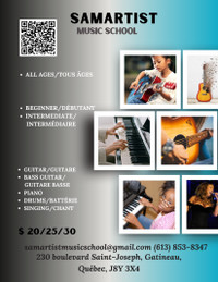 SAMARTIST music school / école de musique [$ 20+]