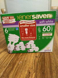 New 13W Globe Energy saving mini twister 6pk.  Upto 59% Off.