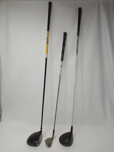 Nike 8.5 SQ Dymo Driver $95 Callaway XR Driver rogue silver 110 msi x-stiff $135 Taylor Made Burner...