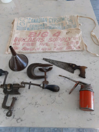 assorted vintage tools