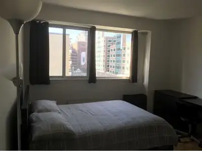 Bright and spacious private bedroom available in a clean 2-bedroom apartment, just steps from Church...