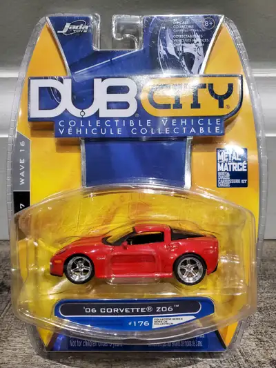 BNIB Item No. 12022 2007 Release 1:64 Jada Dub City 2006 Chevrolet Corvette Z06 Red Wave 16 See last...