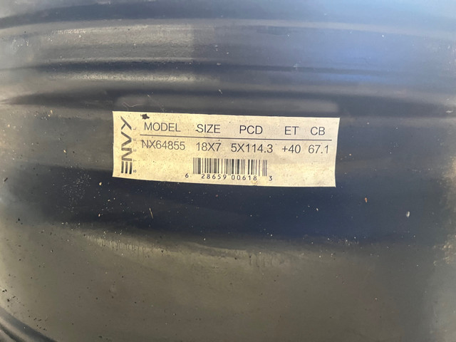 Pair of 18” steel rims  in Tires & Rims in Bedford - Image 3