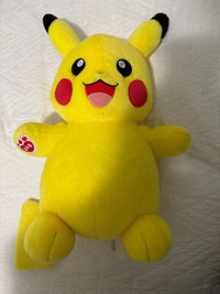 Pikachu plush from Build-A-Bear workshop