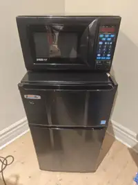 Microwave and Microfridge Refrigerator set