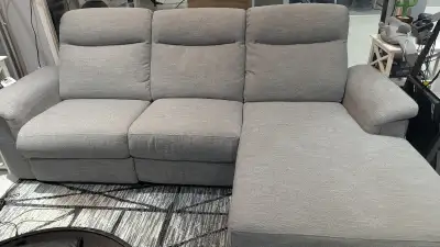 L shape sofa w/recliner for sale!, View more