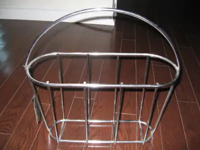 Stainless Steel Magazine Newspaper Holder Basket, View more