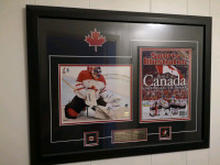 Framed Canada 2010 Men's Olympic Hockey Roberto Luongo/ SI cover