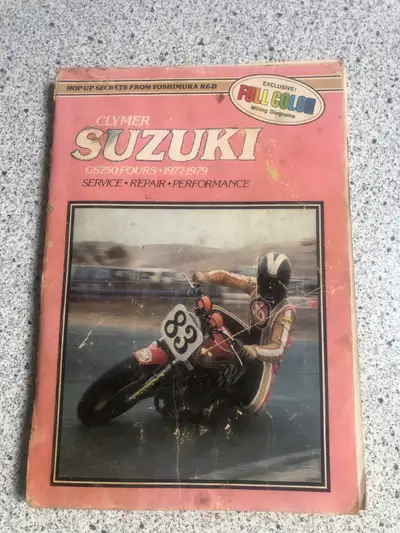 Original manual for Suzuki GS750 Fours - -1979