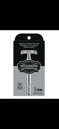Wilkinson Sword Double Edge Men’s Safety Razor & 5 Refills