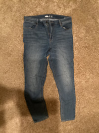 Blue Old Navy Super Skinny Jeans
