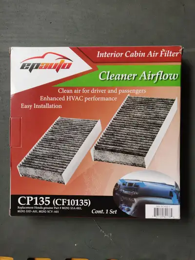 EPAuto CP135 (CF10135) Cabin Air Filter includes Activated Carbon, Replacement for Honda Civic (2001...