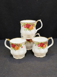 4 tea / coffee mugs Old Country Roses Royal Albert $49 for mugs,