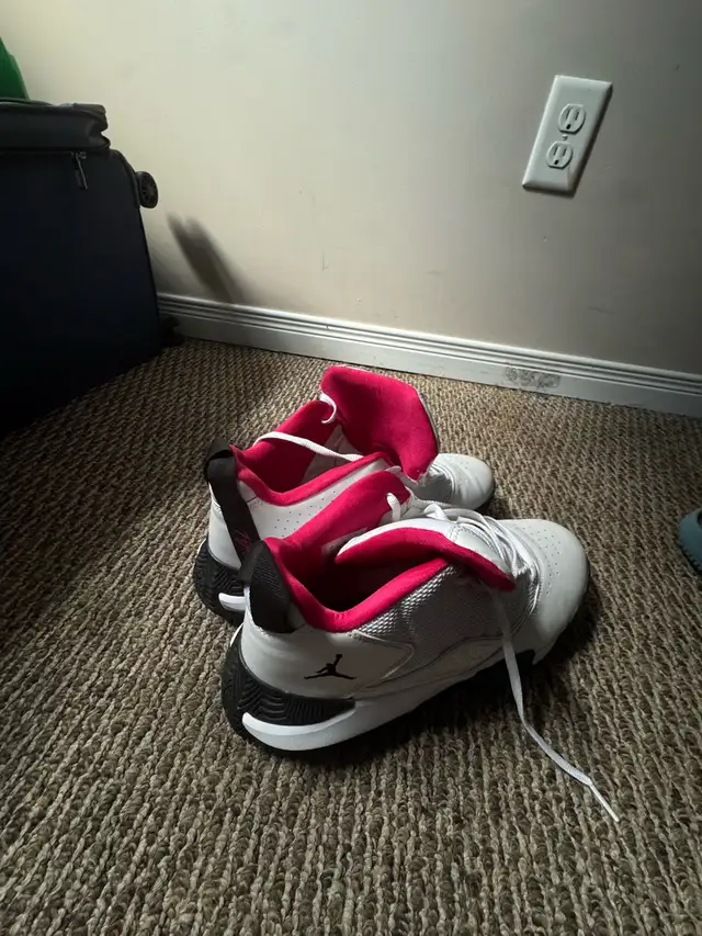 Jordan Stay Loyal sneaker in a white, black, and rush pink color in Men's Shoes in Kitchener / Waterloo - Image 2