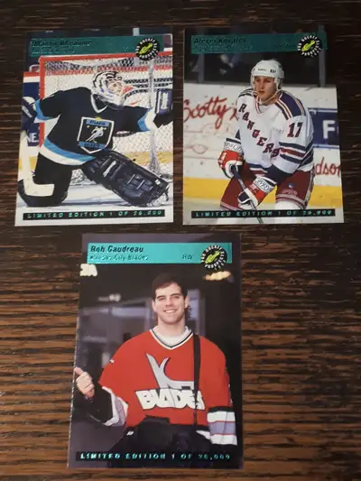I have 3 of 5 1993 Classic Hockey Pro Prospects insert cards for sale. They were randomly inserted i...