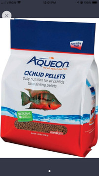 PENDING PICKUP Assorted fish food pellets 
