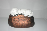 Ceramic Dog Urn