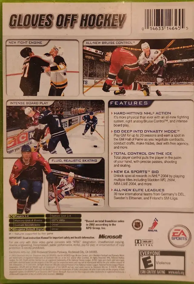Jeux Xbox EA Sports NHL 2004 in XBOX One in Québec City - Image 3