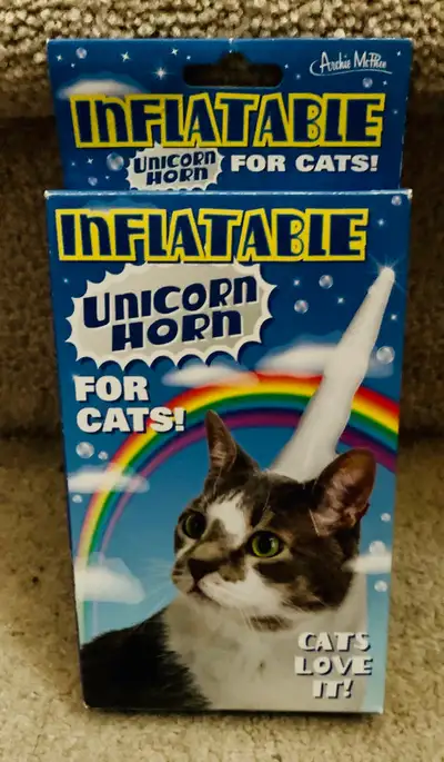 Pet Cat Dog Halloween Inflatable Unicorn Horn Headpiece , View more