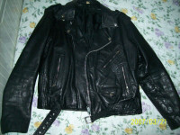 men's beautiful motor cycle leather jacket size medium 42