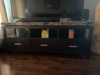 Marble top Tv stand